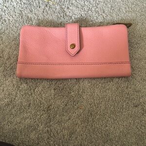Pink Leather Women's Clutch